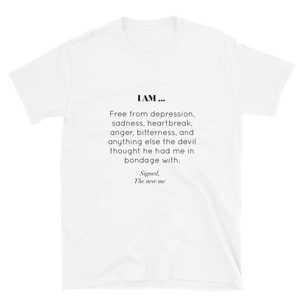I Am White Short-Sleeve Unisex T-Shirt - Young Woman