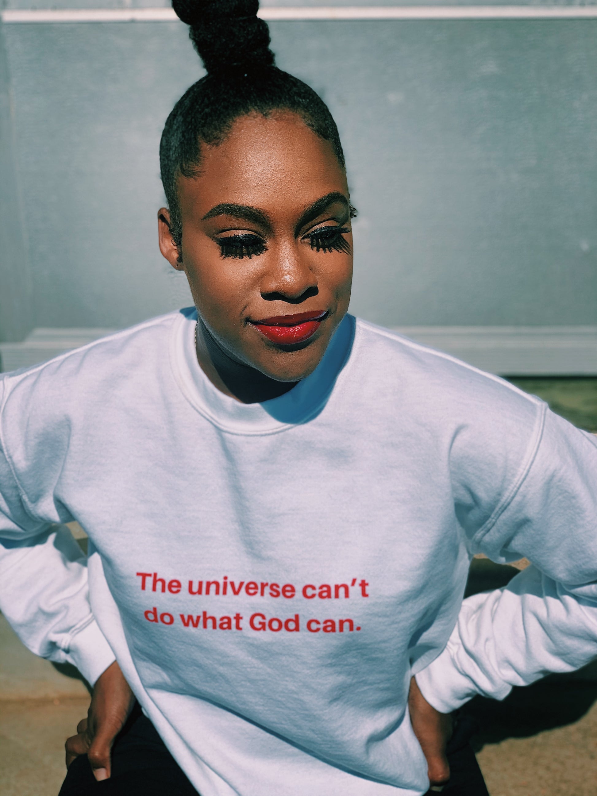 God Can Unisex Sweatshirt - Young Woman